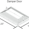 HV2800 Kaze Whole House Fan Drop Down Door Dimensions