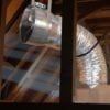 Sierra 5300M Ducted Whole House Fan Installed in Attic Space