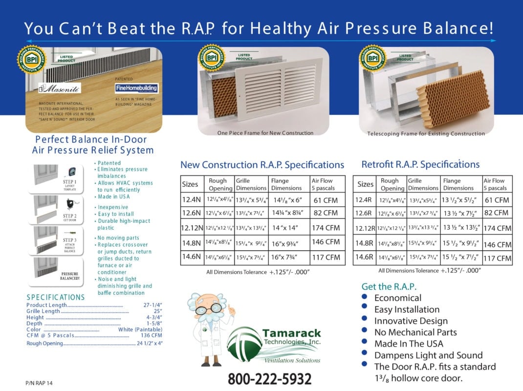 Return Air Pathway Trifold New Construction and Retrofit RAP Specifications page 2