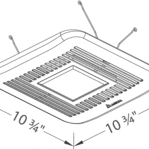Delta Breez ITG80 Quiet 1.3 Sones 4" Duct 80 CFM Speed 120V | ITG80 - View #12