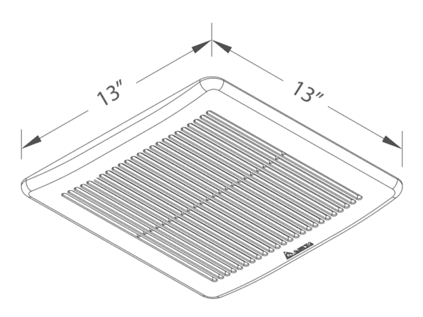 DB-SLM80-110D Grille Dimensions