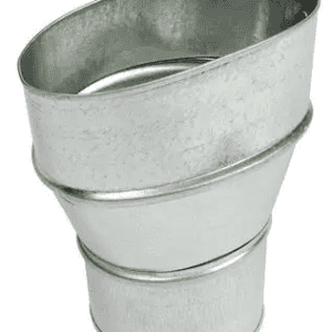 4" Oval to 3" Round Duct Adapter (WhisperValue DC Compatible)